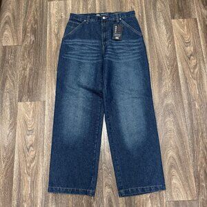 VTG OTB One Tough Brand Jeans Men's 34x32 Blue Carpenter Baggy Skater JNCO-Style